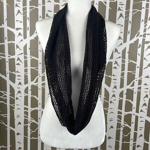 NWT Chocolate Brown Open Weave Infinity Scarf